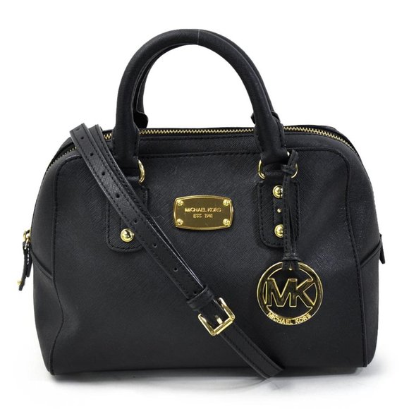 MICHAEL KORS SMALL BLACK HANDBAG- LIKE NEW - Picture 1 of 2